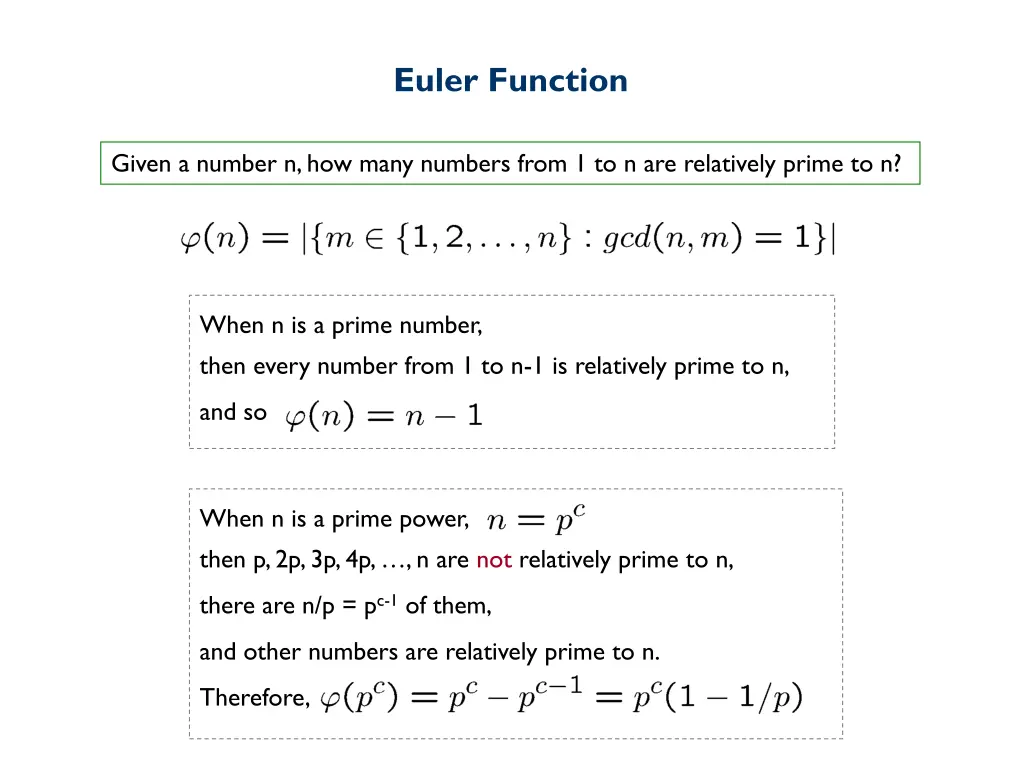 euler function