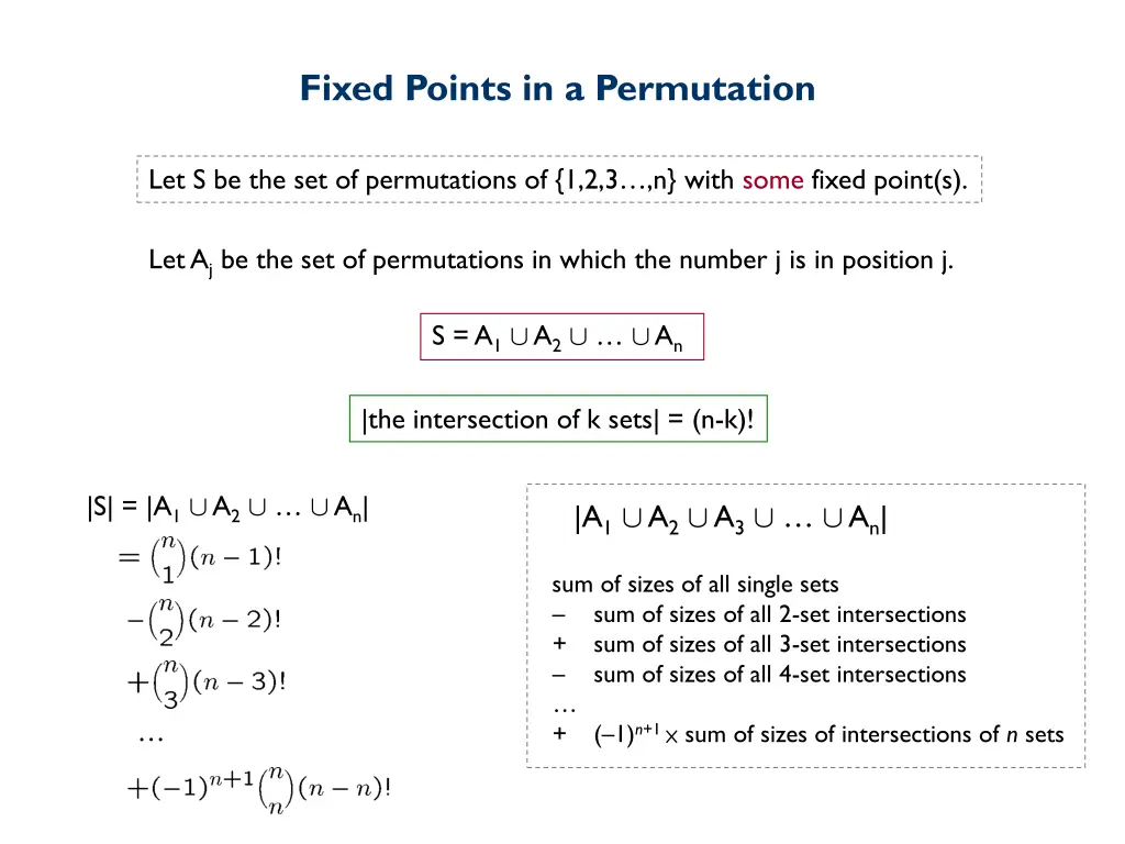 fixed points in a permutation 4