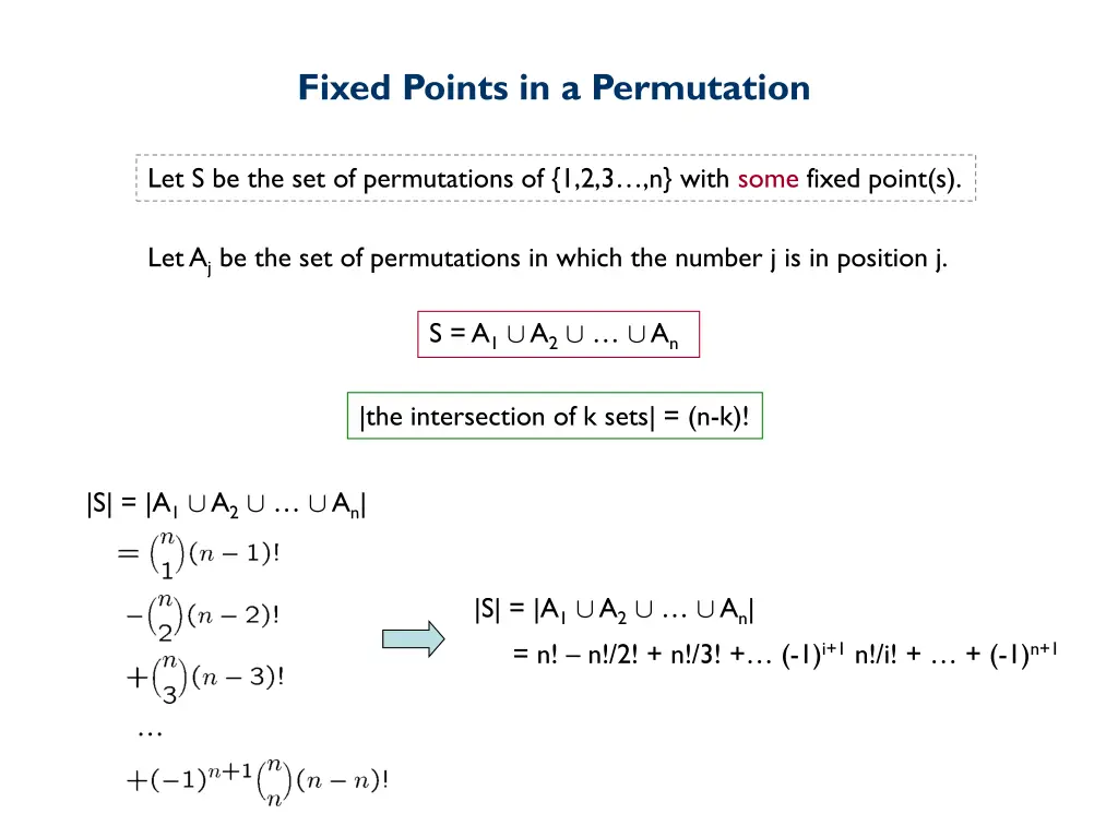 fixed points in a permutation 5