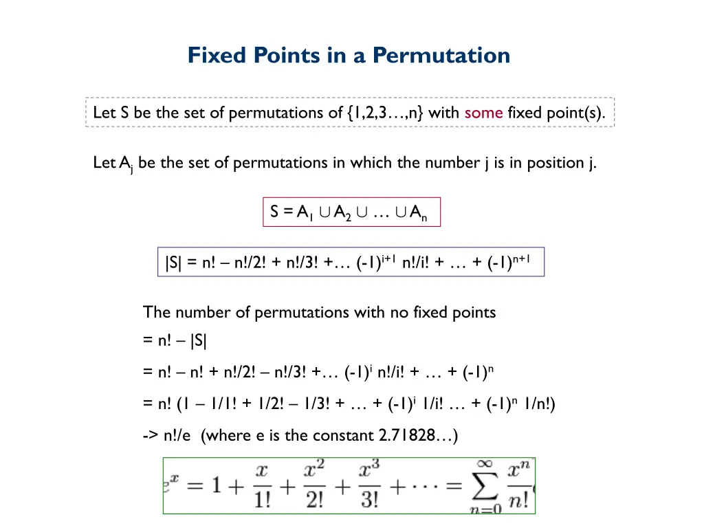fixed points in a permutation 6