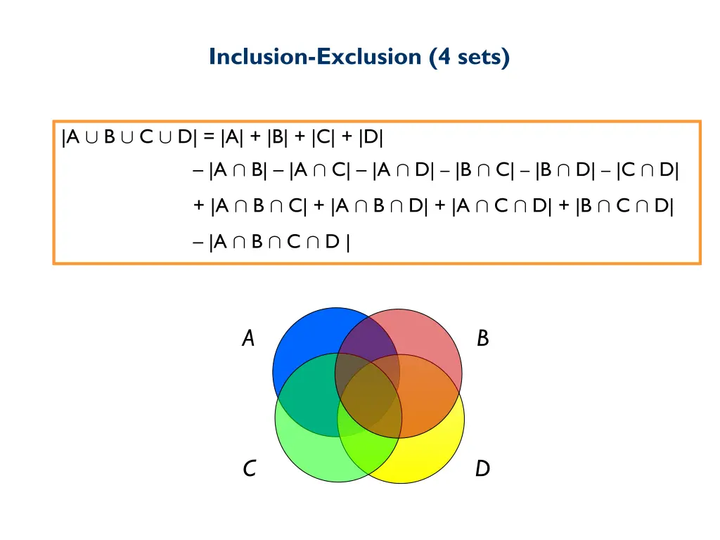 inclusion exclusion 4 sets
