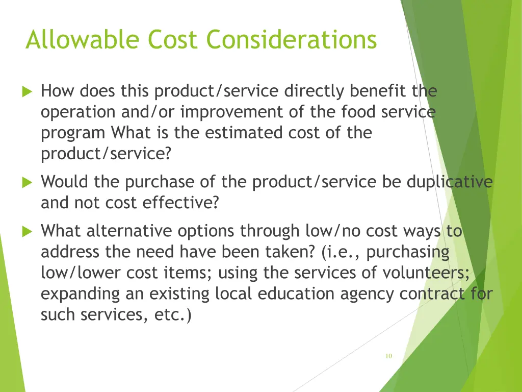 allowable cost considerations 3