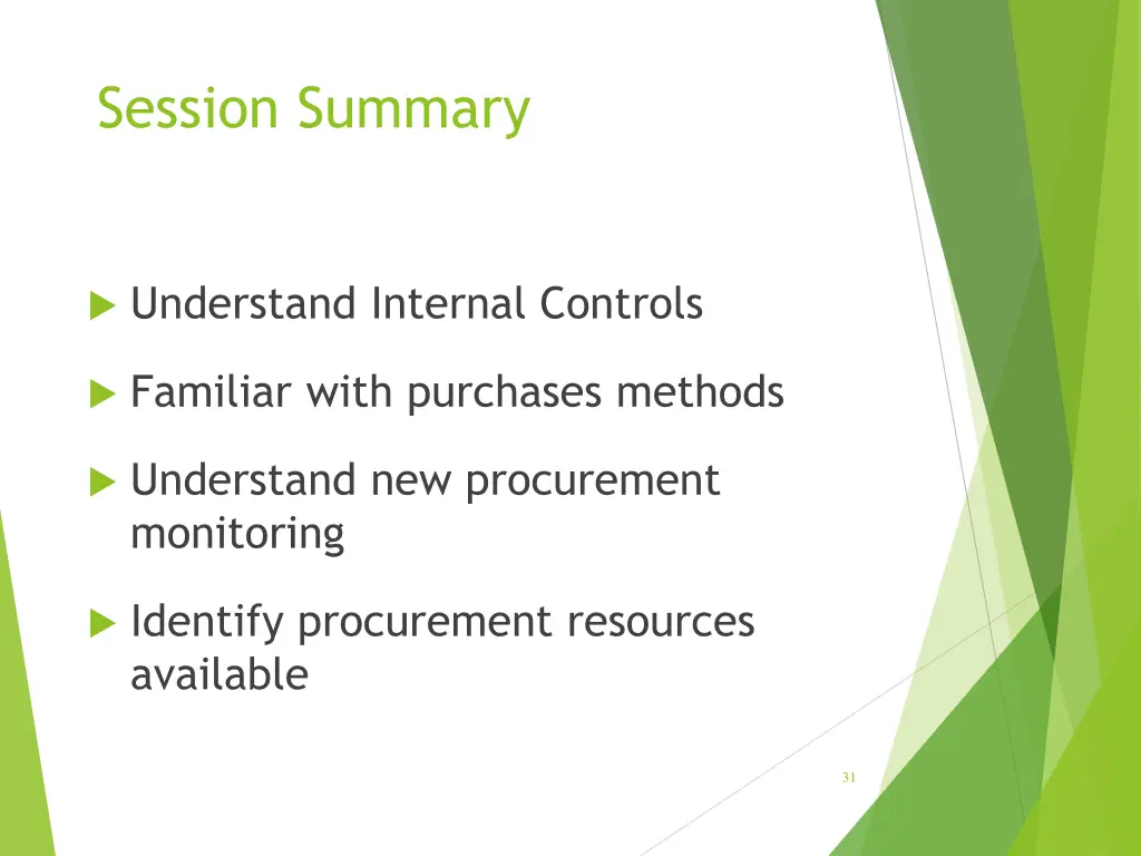 session summary