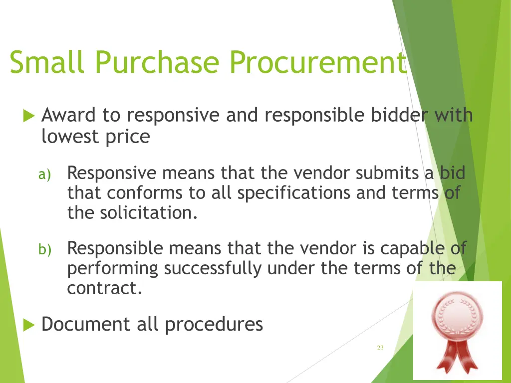 small purchase procurement