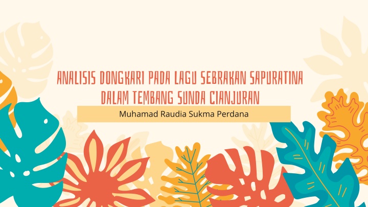analisis dongkari pada lagu sebrakan sapuratina