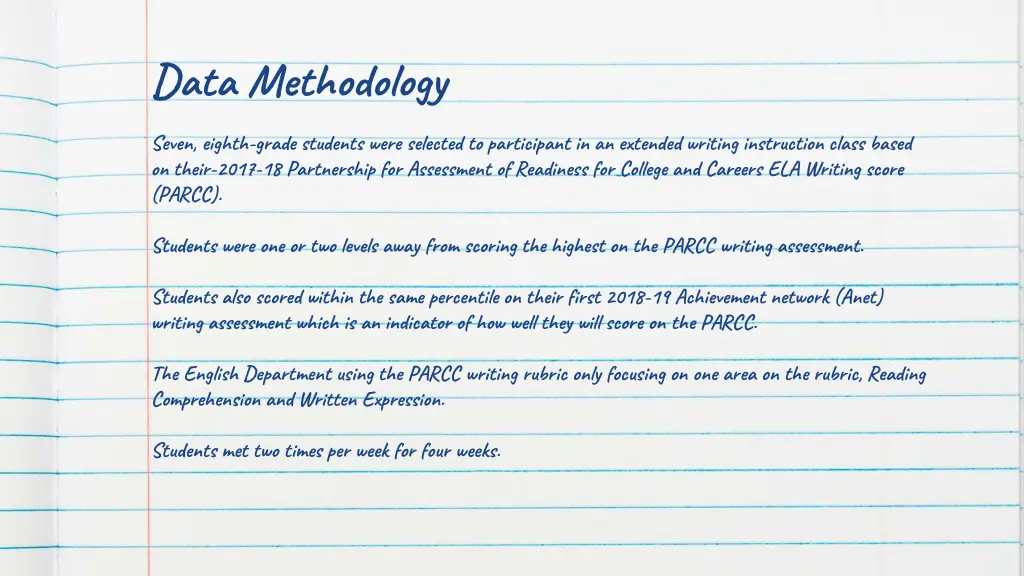 data methodology