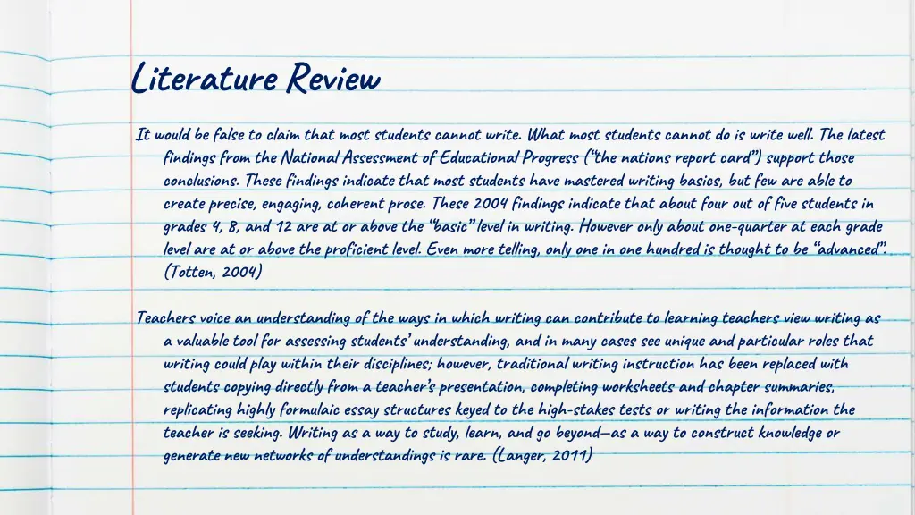 literature review