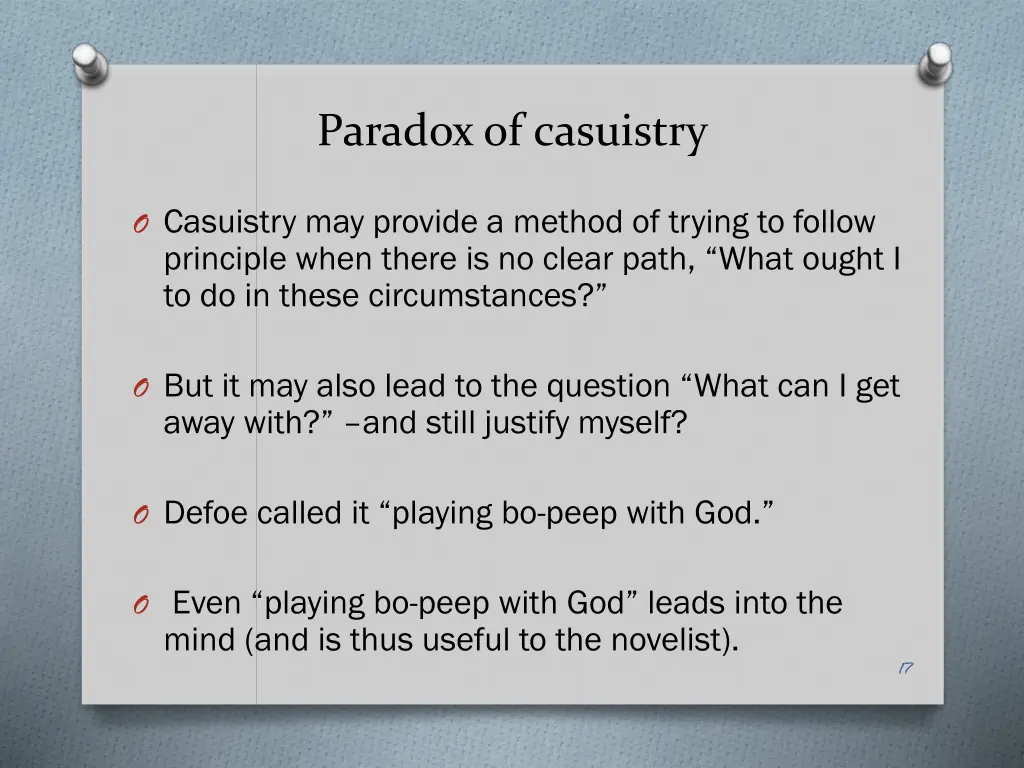 paradox of casuistry