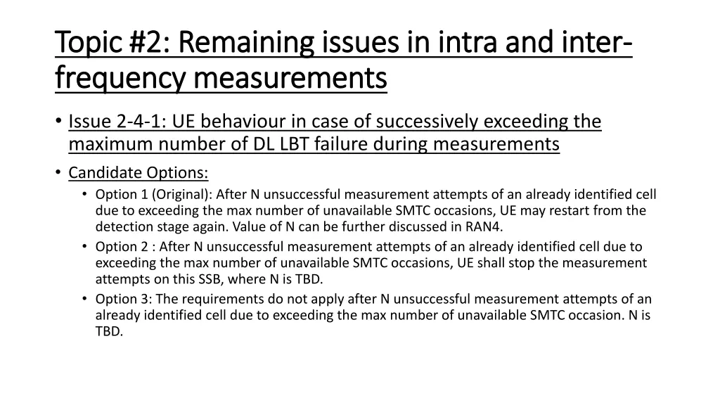 topic 2 remaining issues in intra and inter topic 5