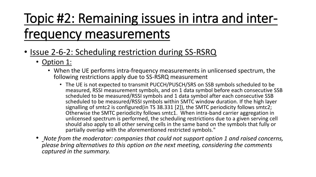topic 2 remaining issues in intra and inter topic 8