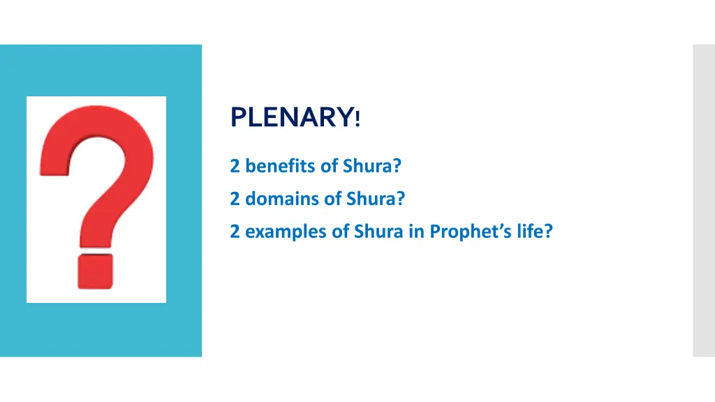 plenary