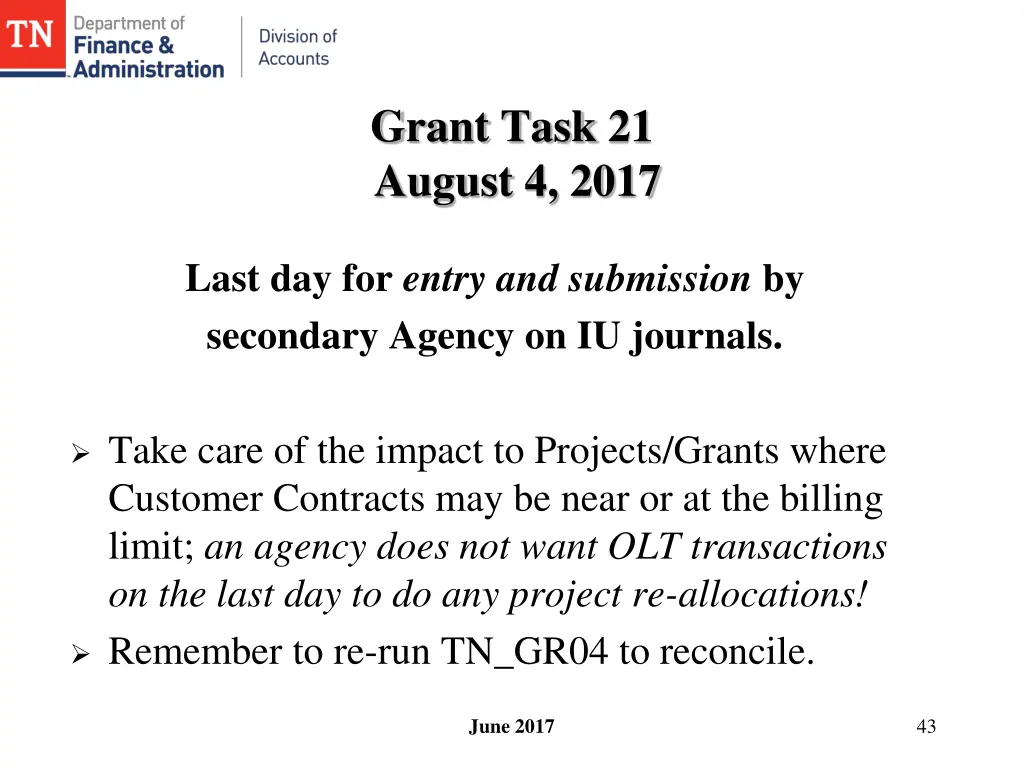 grant task 21 august 4 2017
