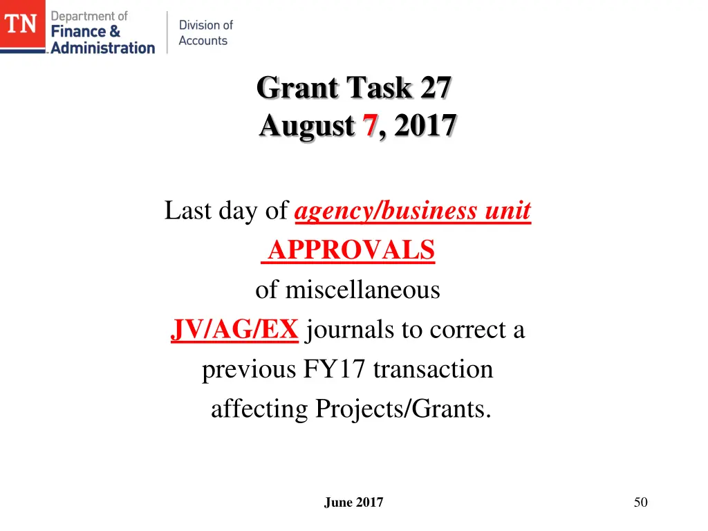 grant task 27 august 7 2017