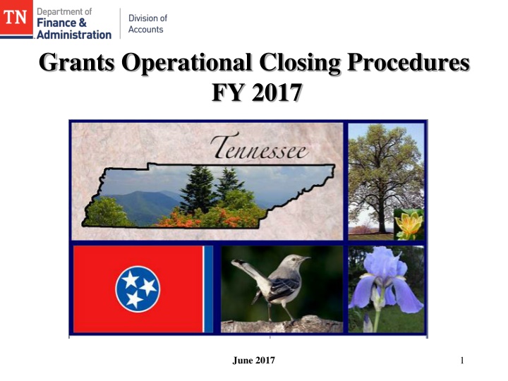 grants operational closing procedures fy 2017