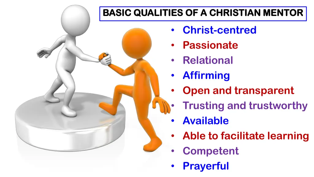 basic qualities of a christian mentor basic