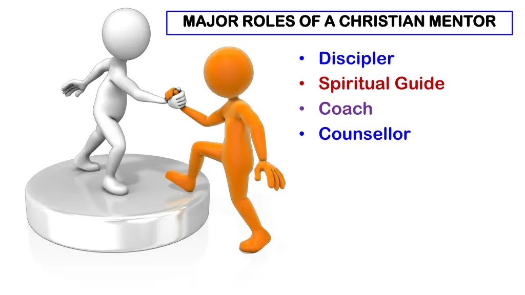 major rol major roles of a christian mentor