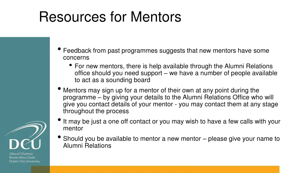 resources for mentors
