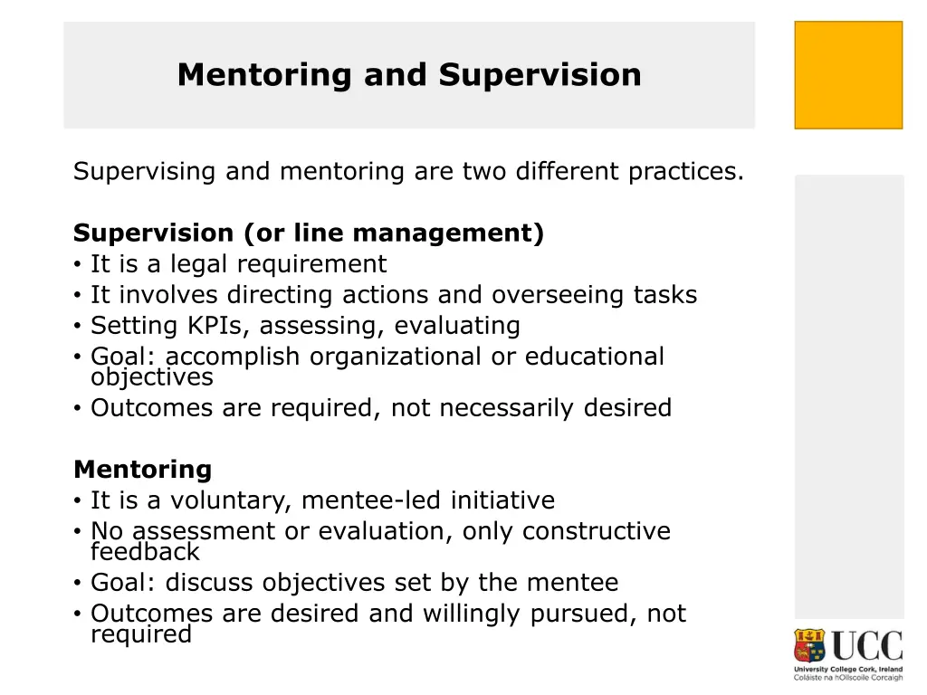 mentoring and supervision 1