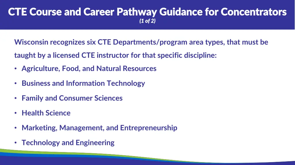 cte course and career pathway guidance