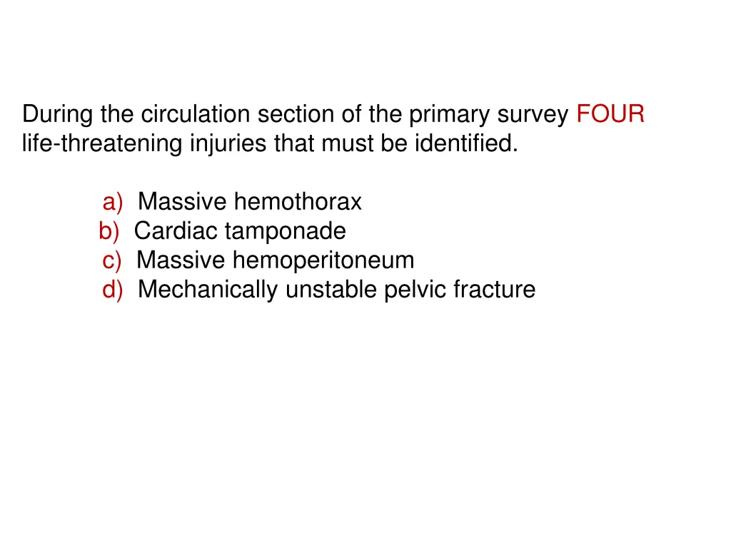 during the circulation section of the primary
