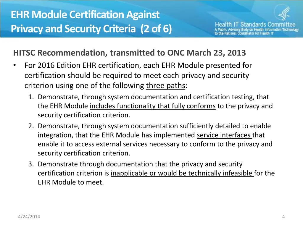 ehr module certification against privacy 1