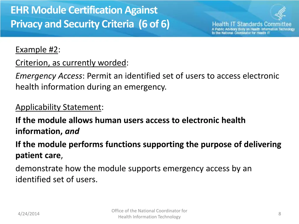 ehr module certification against privacy 5