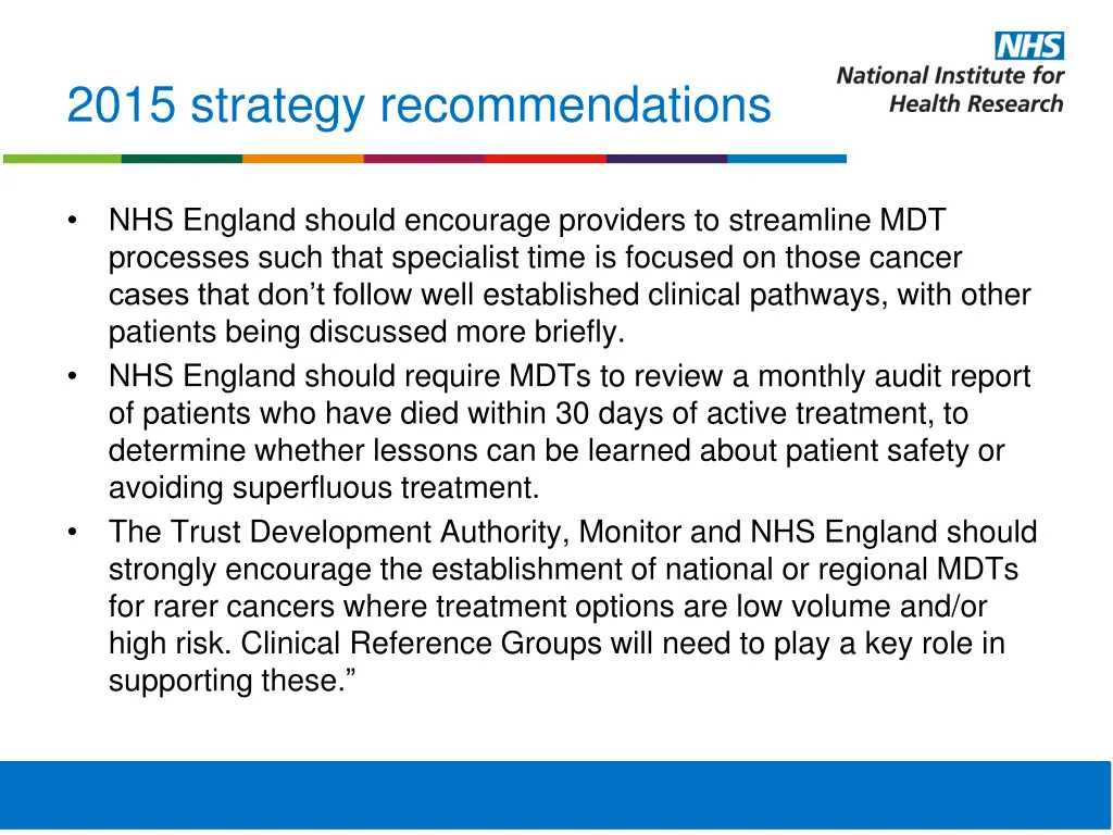 2015 strategy recommendations