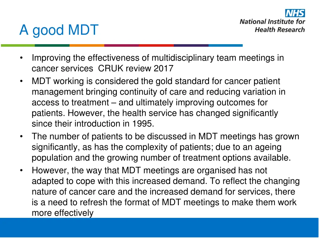 a good mdt