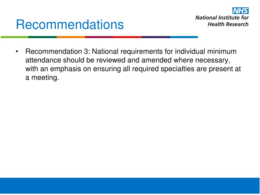 recommendations 1