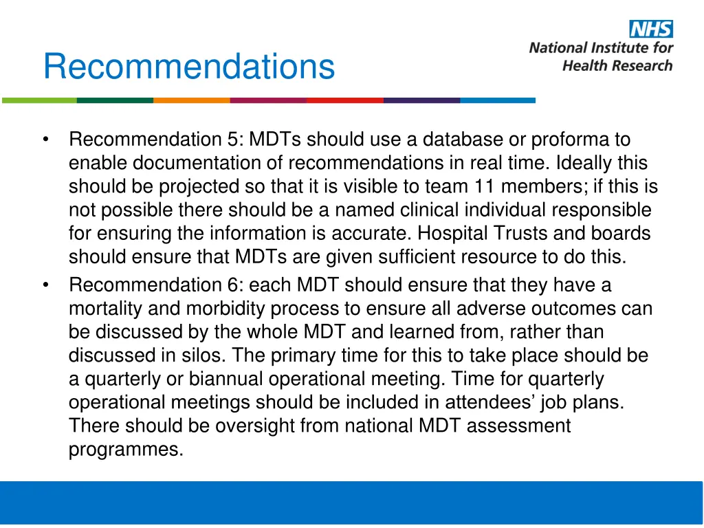 recommendations 3