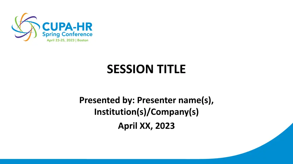 session title