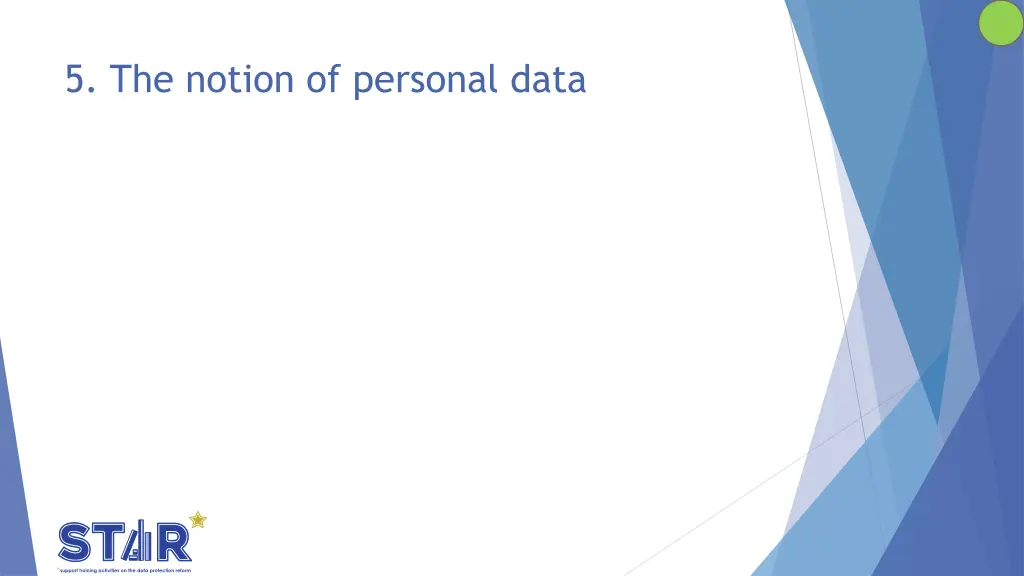 5 the notion of personal data