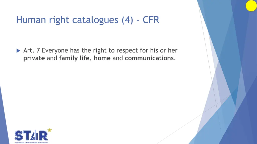 human right catalogues 4 cfr