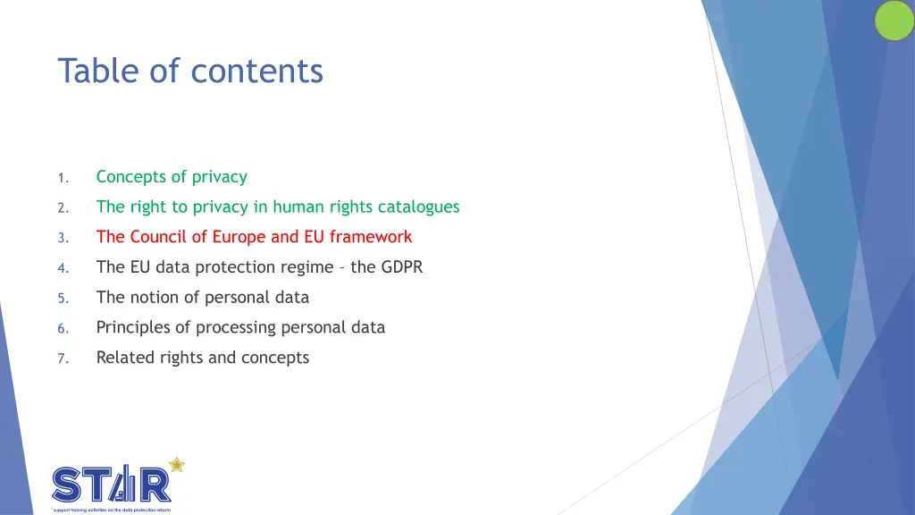 table of contents 2