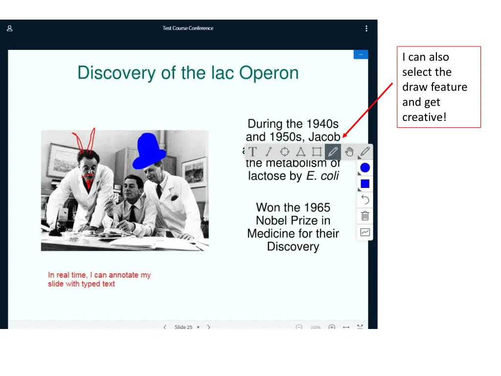 i can also select the draw feature