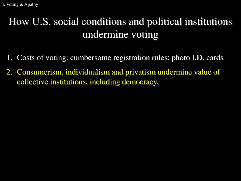 i voting apathy 12