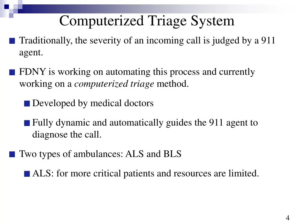 computerized triage system