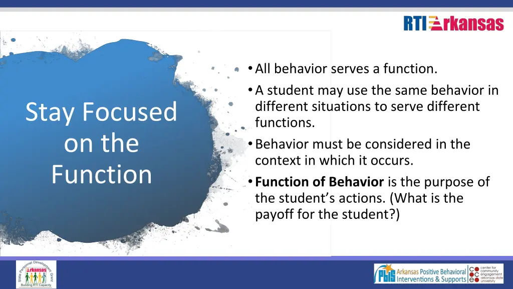 all behavior serves a function a student