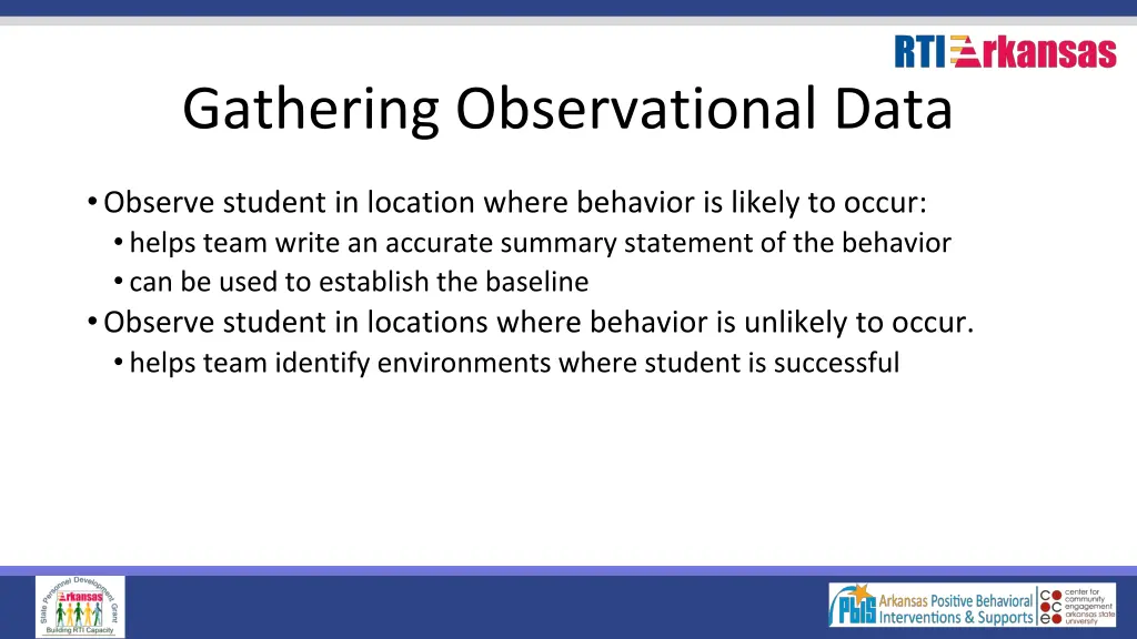 gathering observational data