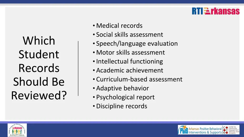 medical records social skills assessment speech