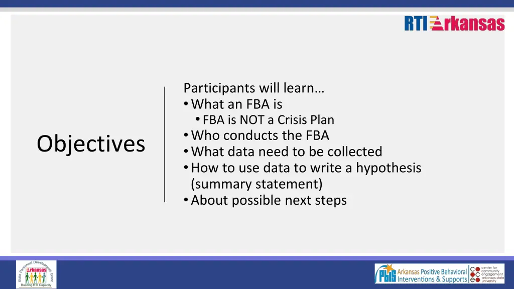 participants will learn what