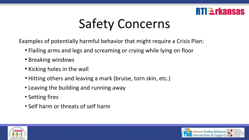 safety concerns