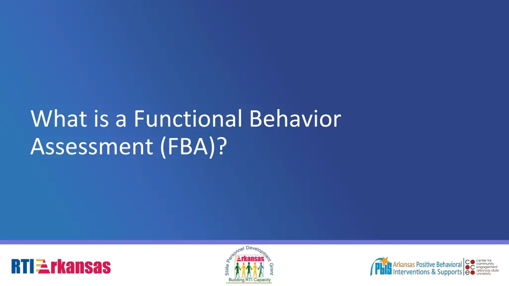 what is a functional behavior assessment fba