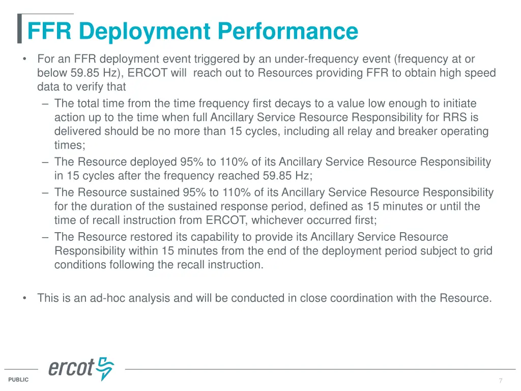 ffr deployment performance