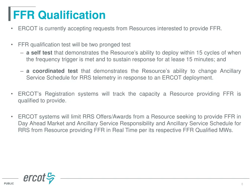 ffr qualification