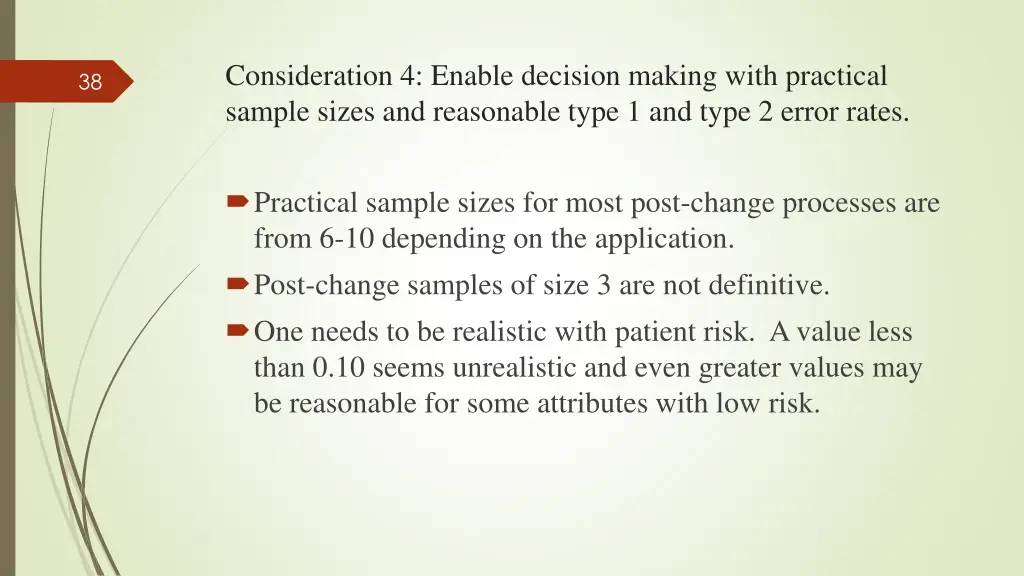 consideration 4 enable decision making with