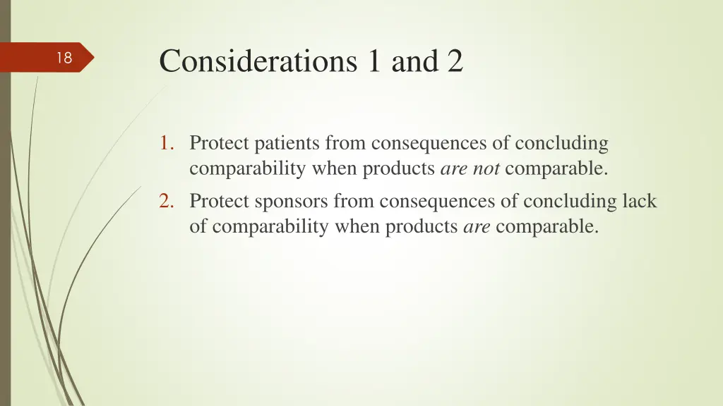 considerations 1 and 2