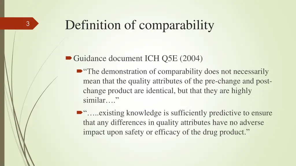 definition of comparability