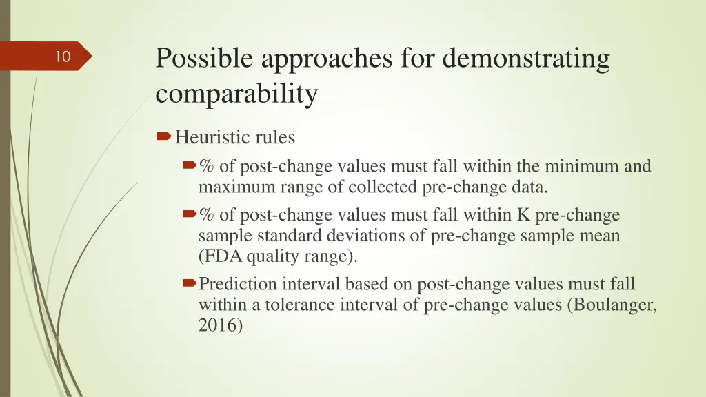 possible approaches for demonstrating 1