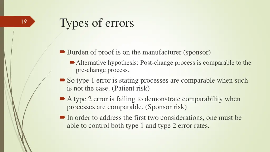 types of errors